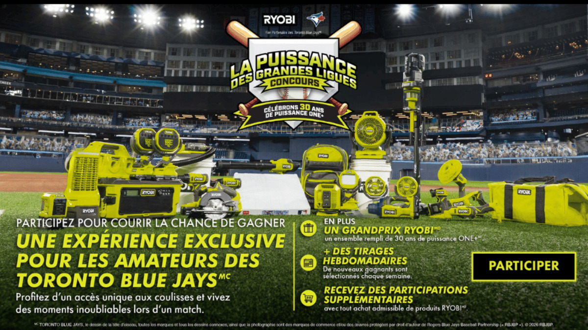 Gagnez un Voyage à Toronto pour Assister à un Match des Toronto Blue Jays