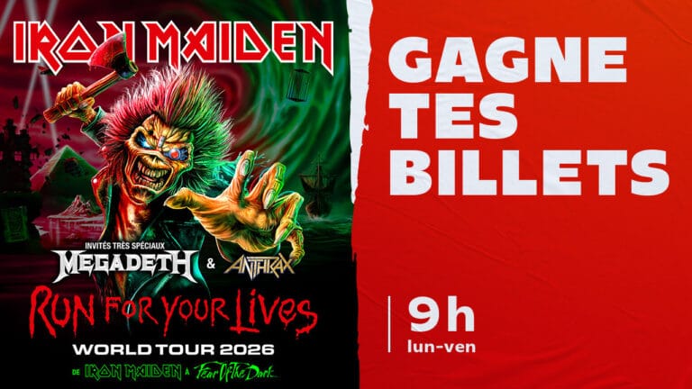 Gagne tes billets pour Iron Maiden !