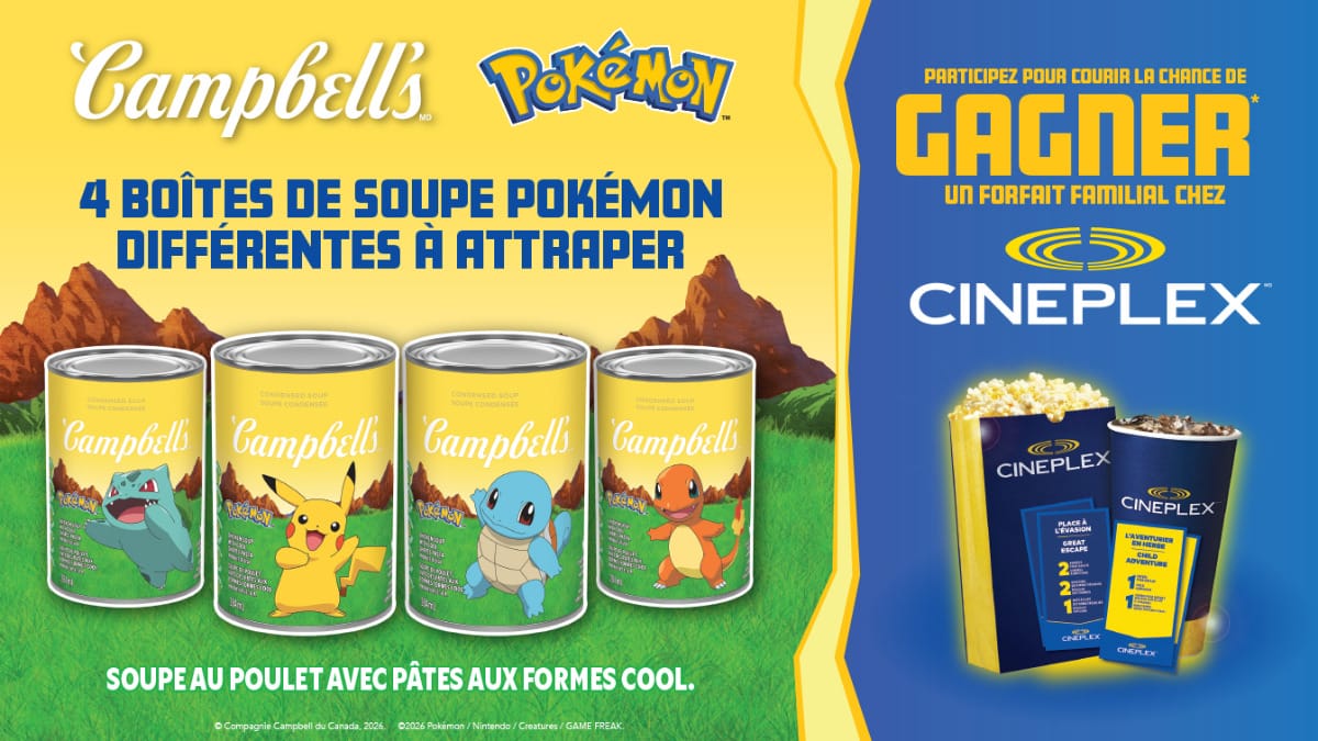 Gagnez un forfait familial chez Cineplex