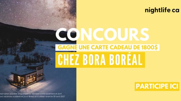 Gagnez une carte cadeau d’une valeur de 1800$ chez Bora Boréal Cantons-de-l’Est