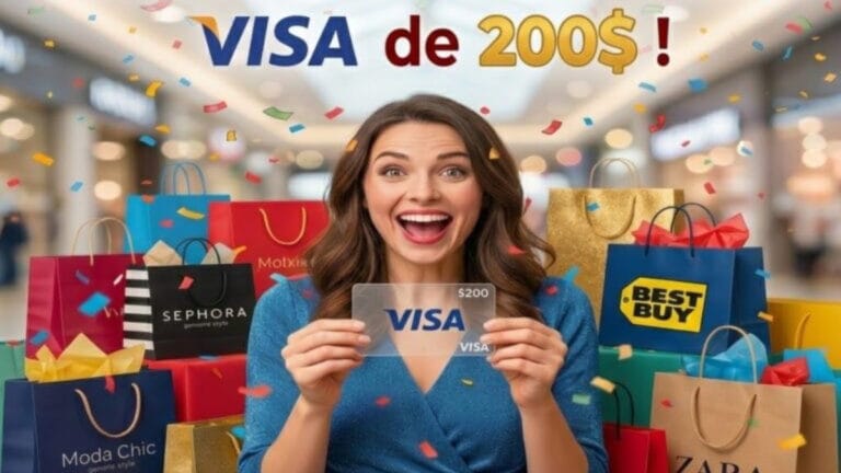 Gagnez une Carte-Cadeau VISA de 200$