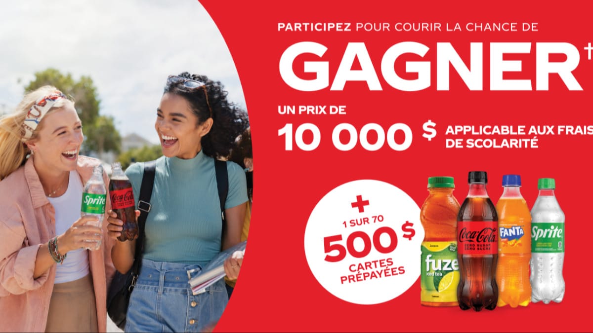 Gagnez un prix de 10 000 $ et l’une des soixante-dix cartes prépayées de 500 $
